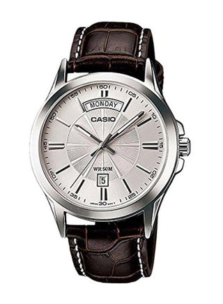 Men's Enticer Quartz Leather Analog Watch MTP-1381L-7AVDF - v1504004295/N11943342A_1