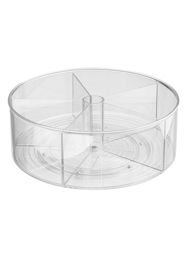 InterDesign Linus Turntable - Divided Clear  - Image 1