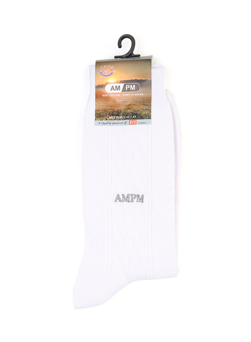 AMPM Regular Comfortable Socks White - Image 1