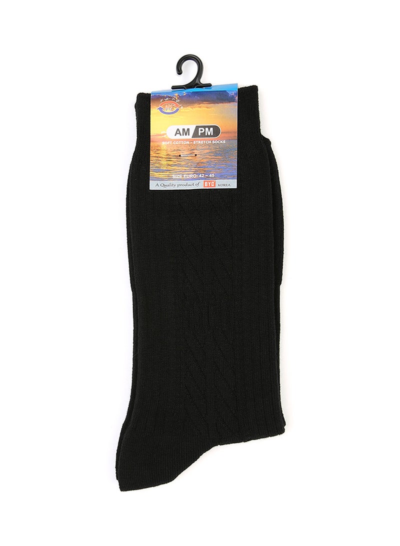 AMPM Regular Mid Length Socks Black - Image 1