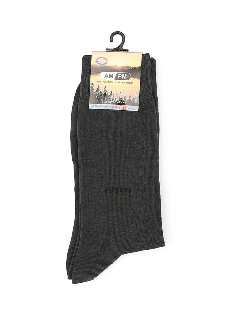 أيه إم بي إم جوارب عادية قابلة للمط رمادي - Image 1