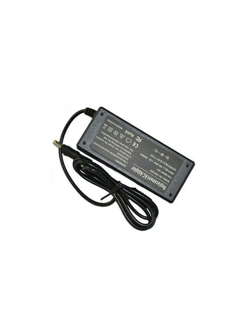 MM Replacement Laptop Adapter For HP 18.5V/3.5A - 1.7mm 65W / Compaq Presario 2201AS - V1038ap Black