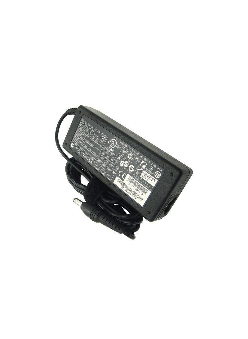 MM - Replacement Laptop Adapter For Toshiba 19V/3.95A -2.5 mm 75W / A100 - S2211 - 05R010 Black - Image 1