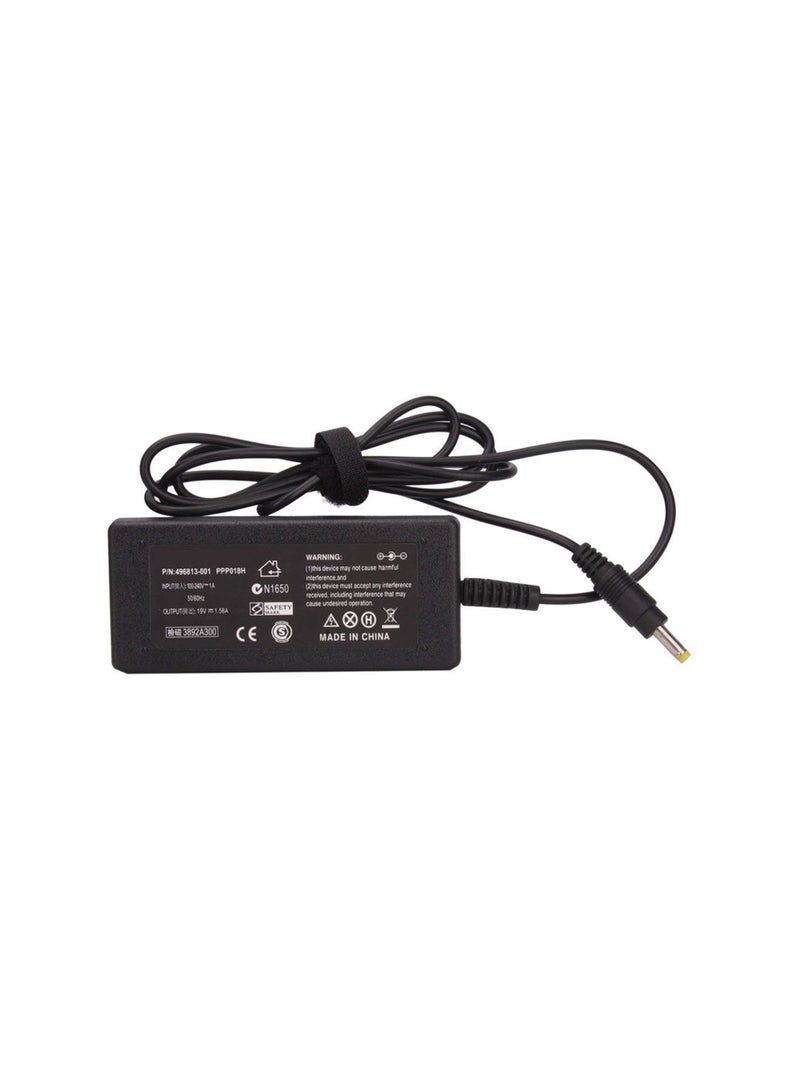 MM - Replacement Laptop Adapter For HP 19V/1.58A - 4.0 X 1.7mm 30w / Compaq 700 - 1000 1100 - 1141NR Black - Image 1