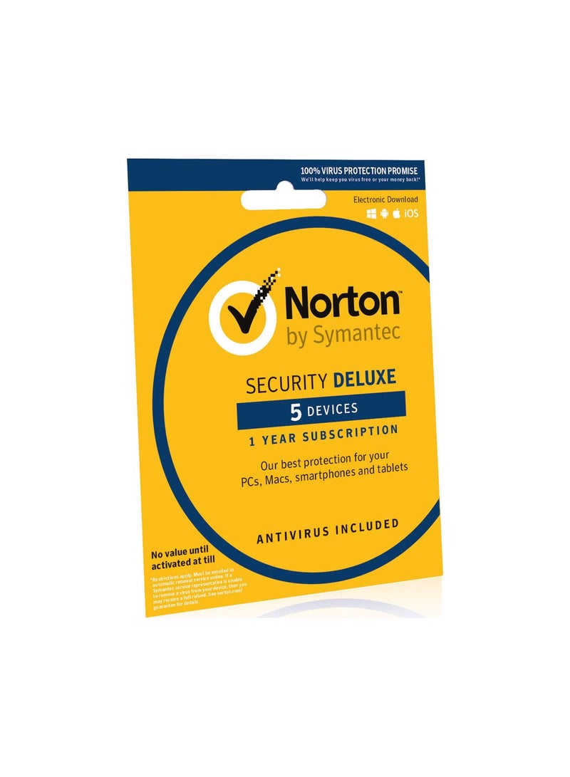 Symantec - Norton Security Deluxe Yellow - Image 1
