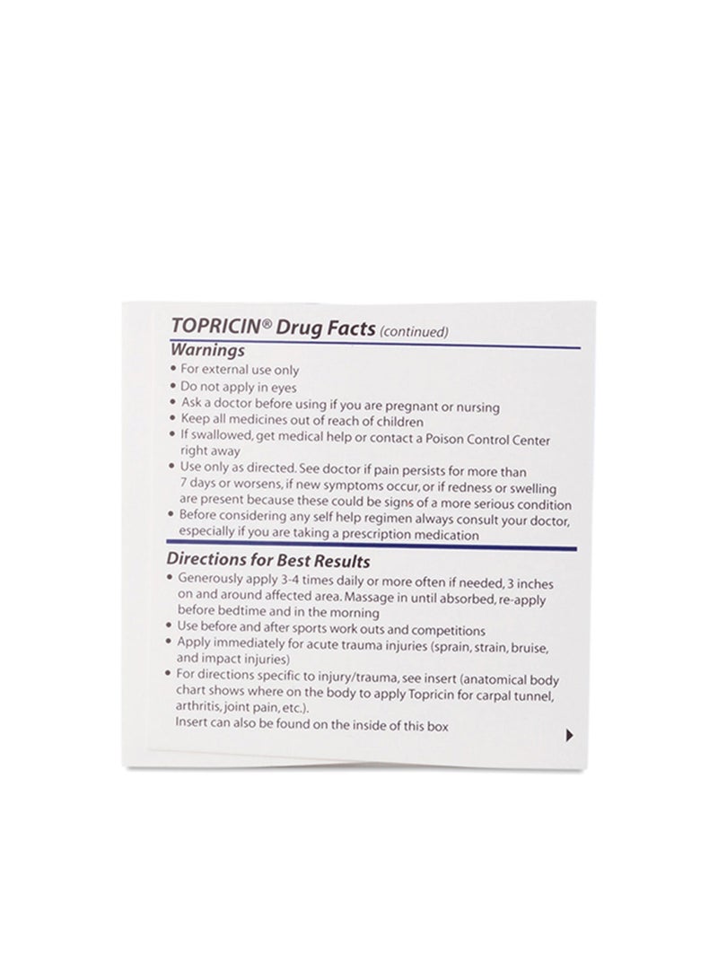 Topricin - Pain Relief And Healing Cream - Image 1