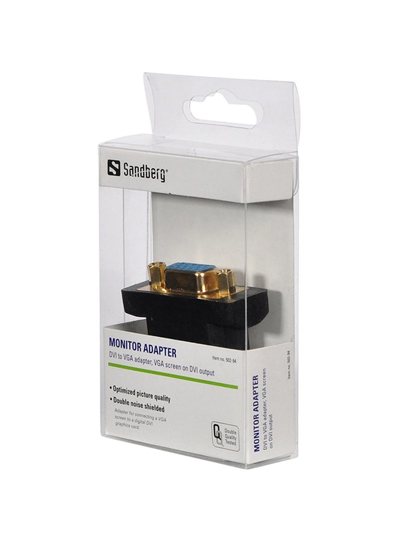 Sandberg VGA-Monitor To DVI-Out Adapter Black  - Image 2
