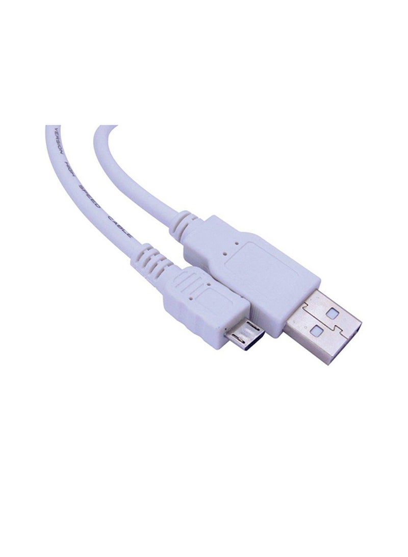 Sandberg USB2 A-MicroB SAVER cable White 