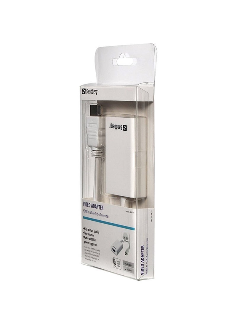 ساندبرغ محول أتش دي أم أي إلى في جي إيه بلس أوديو أبيض - Image 2