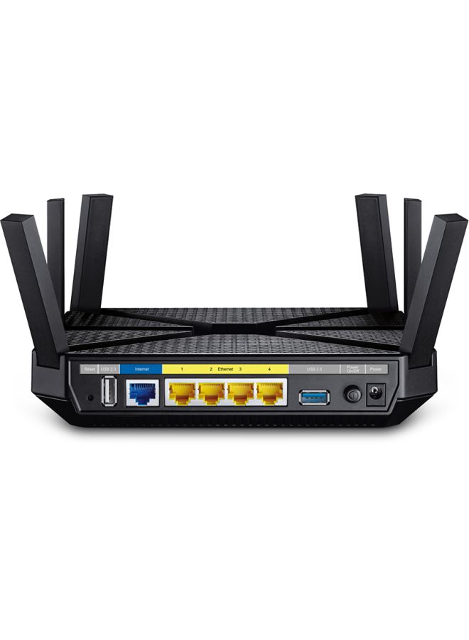 TP-LINK - AC3200 Tri-Band Gigabit Router 3200 Mbps Black - Image 1