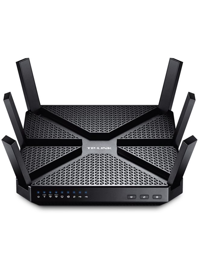 TP-LINK - AC3200 Tri-Band Gigabit Router 3200 Mbps Black - Image 1
