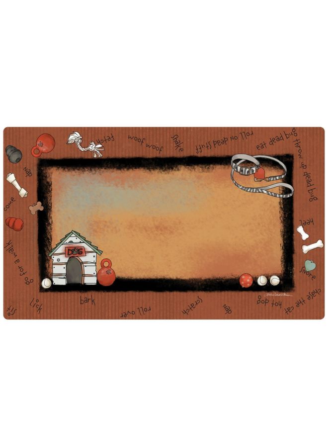 Dog Bowl Place Mat Rust - v1504097709/N11629445A_1