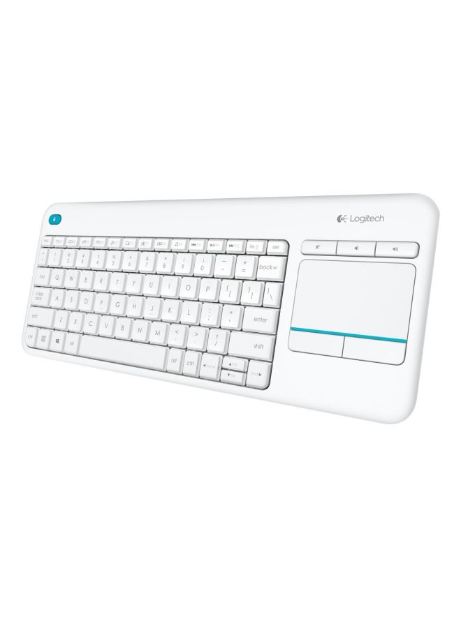 Logitech - K400 Plus Wireless Keyboard White - Image 1