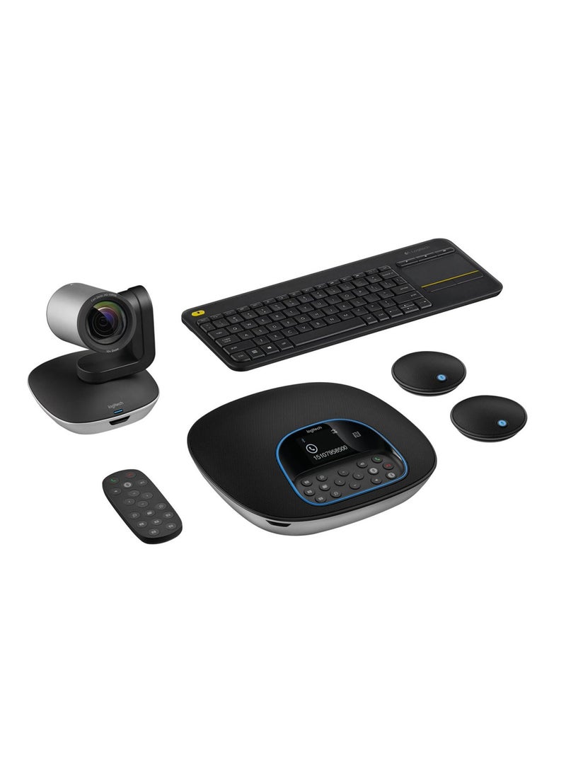 Logitech - Group Video Conferencing System-Business Series Black - Image 1