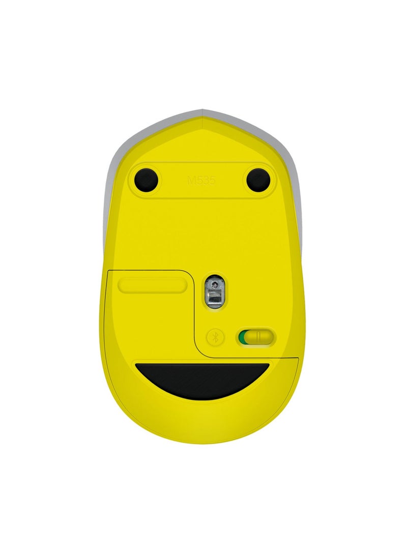 Logitech - M535 Wireless Mouse, Bluetooth, 1000 DPI Laser Grade Optical Sensor, 10-Month Battery Life, PC / Mac / Laptop Grey - Image 1