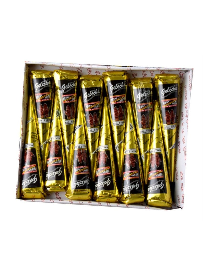 Set Of 12 Henna Paste Tube Dark Black - Image 1