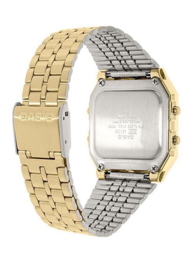 CASIO Men's Water Resistant Digital Watch A500WGA-9DF - 34 mm - Gold  - Image 2
