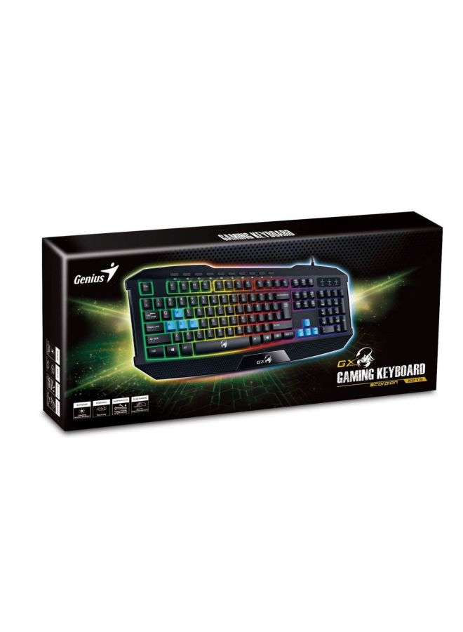 Genius - GX Scorpion K215 Backlight Starter Keyboard Black - Image 1