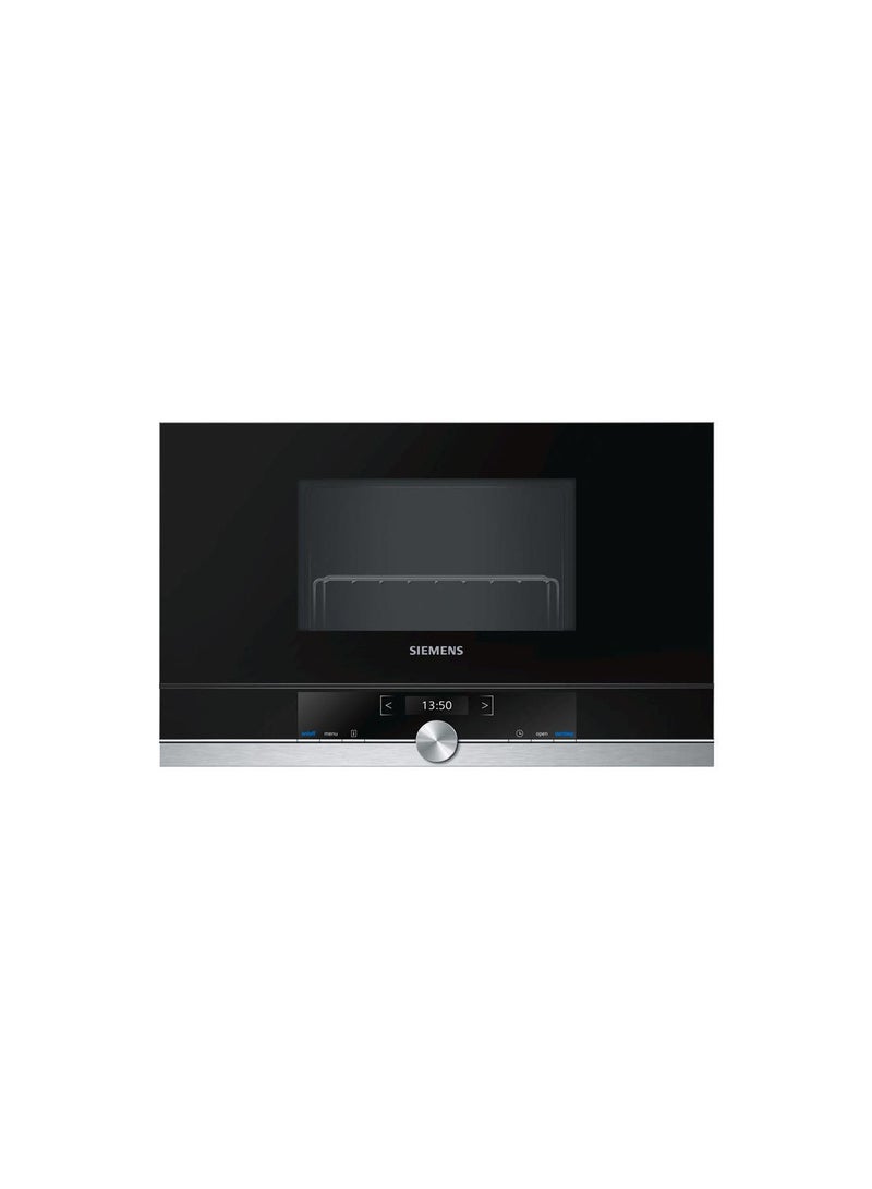 SIEMENS - Stainless Steel Countertop Microwave 21 L 900 W BE634LGS1B/NewBE634LGS1M Black/Grey - Image 1