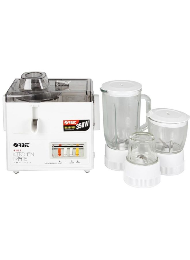 أوربت - عصارة خلاط أعلى الطاولة أربعة في واحد بقوة 350 وات 1.5 L 350.0 W JMG-01A أبيض - Image 1