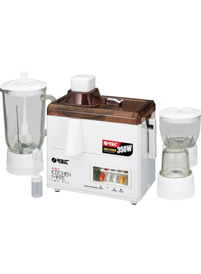 أوربت - عصارة خلاط أعلى الطاولة أربعة في واحد بقوة 350 وات 1.5 L 350.0 W JMG-01A أبيض - Image 1