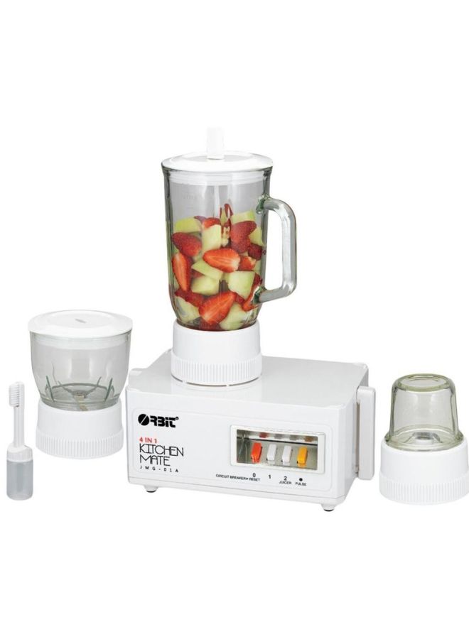 أوربت - عصارة خلاط أعلى الطاولة أربعة في واحد بقوة 350 وات 1.5 L 350.0 W JMG-01A أبيض - Image 1