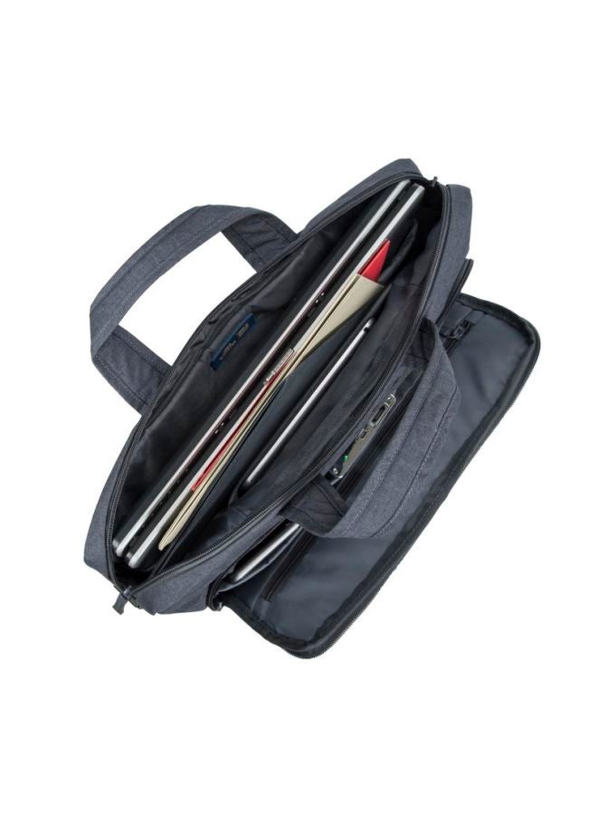 RivaCase Laptop Canvas Shoulder Bag Grey  - Image 3