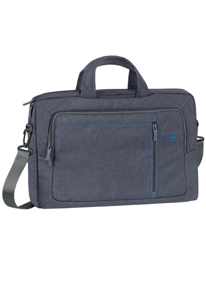 RivaCase Laptop Canvas Shoulder Bag Grey  - Image 1