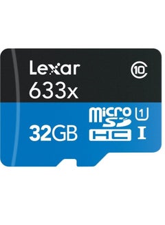 MicroSD HC UHS-I Class 10 Memory Card 32gb With Adapter Black/Blue - v1504274420/N11419750A_2