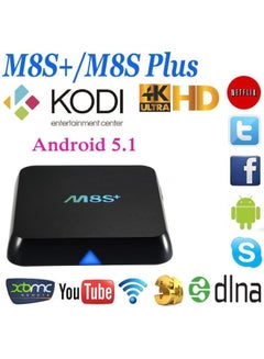 ماركة غير محددة M8S مشغل وسائط بعلبة تلفزيون بلس أندرويد وذاكرة وصول عشوائي XBMC KODI سعة 2 جيجابايت وذاكرة للقراءة فقط سعة 8 جيجابايت ANTV-M8SP أسود  - Image 5
