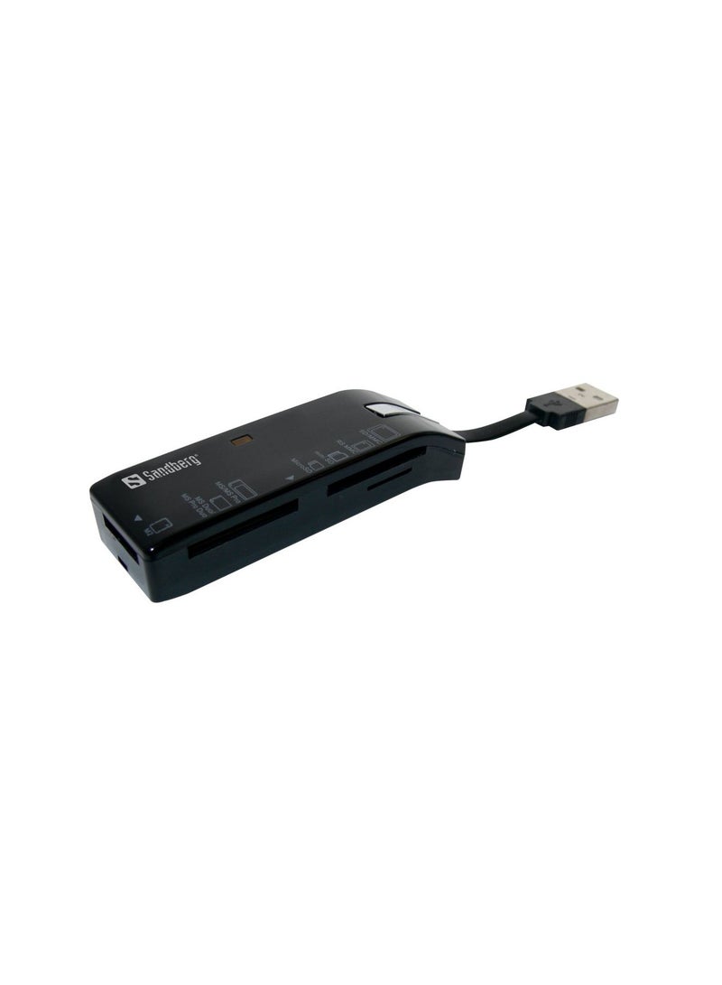 Sandberg Pocket Card Reader Black  - Image 1
