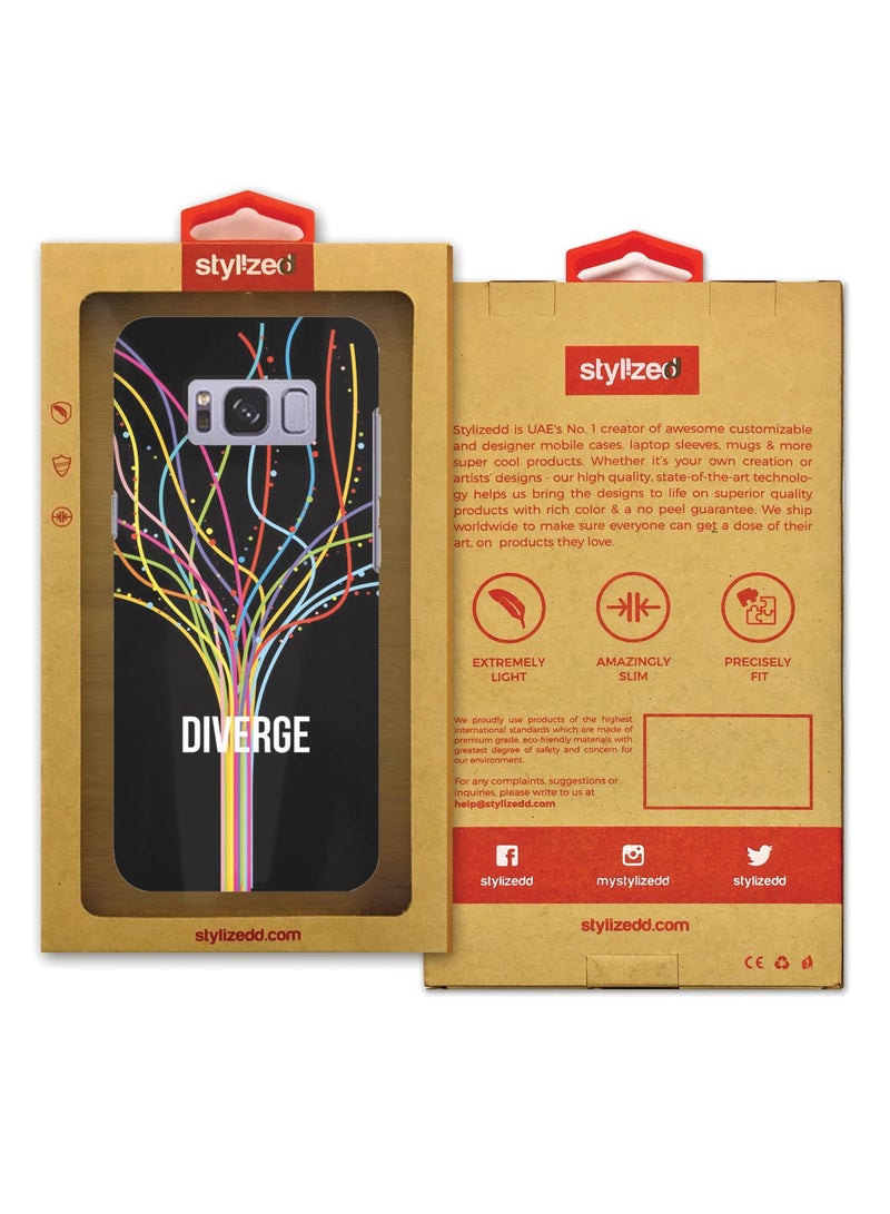 ستايلايزد غطاء محكم فاخر رفيع ذو مظهر غير لامع لهاتف سامسونج جالاكسي S8 أبعاد الأسود - Image 3