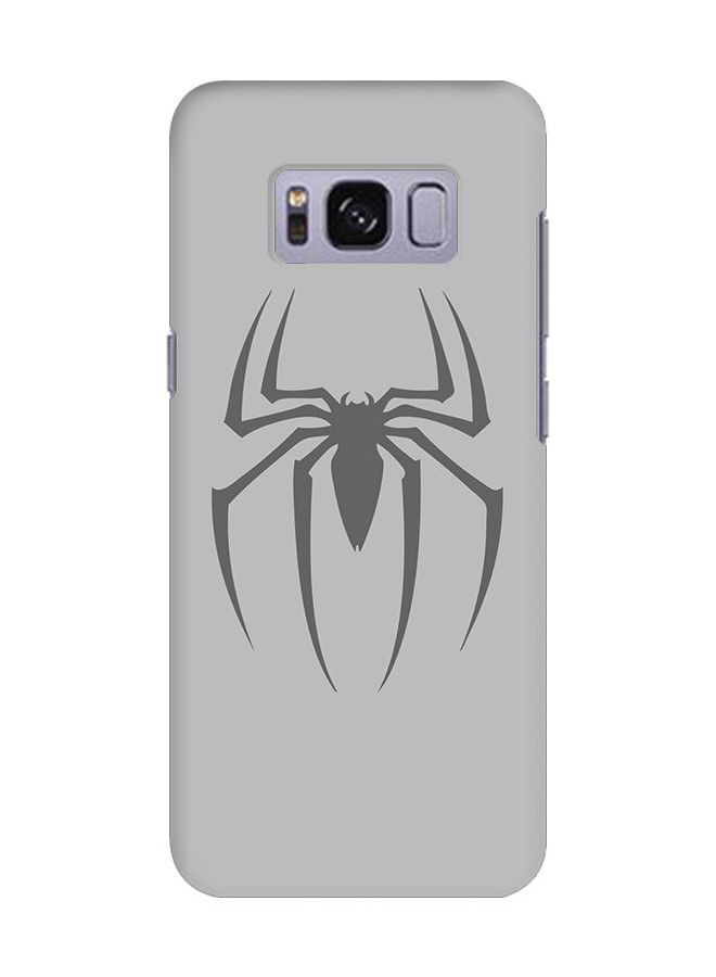 Stylizedd Slim Snap Case Cover Matte Finish for Samsung Galaxy S8 Spidermark Grey - Image 1