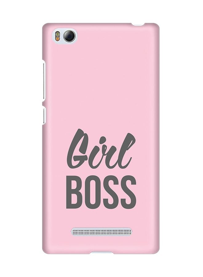Stylizedd Slim Snap Case Cover Matte Finish for Xiaomi Redmi 4 Girl Boss Pink - Image 1