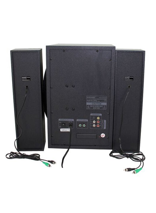 SONASHI - 2.1ch Multimedia Bluetooth Speakers With FM Radio And Karaoke Function SHS-2105USRB Black - Image 1