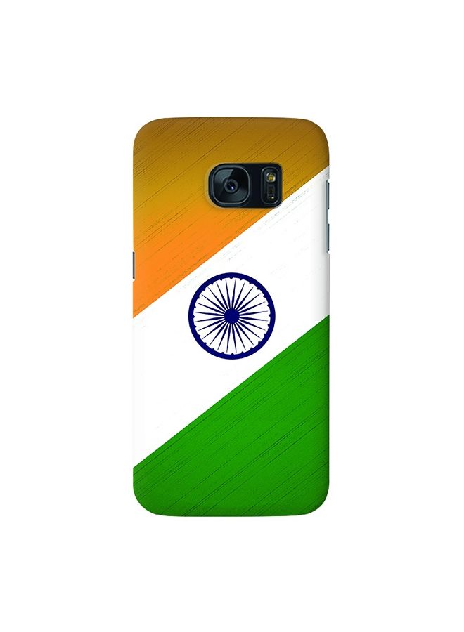Stylizedd Premium Slim Snap Case Cover Matte Finish for Samsung Galaxy S7 Flag of India - Image 1