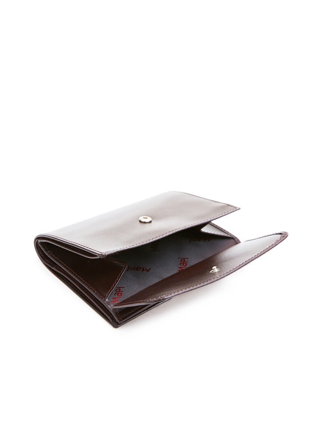 MAPi Genuine French Leather Coinpurse Wallet Tea  - Image 3