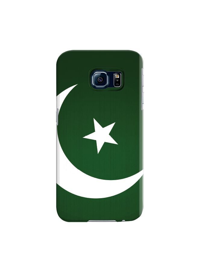 ستايلايزد غطاء محكم فاخر رفيع ذو مظهر غير لامع لهاتف سامسونج جالاكسي S6 إيدج بلس علم باكستان - Image 1