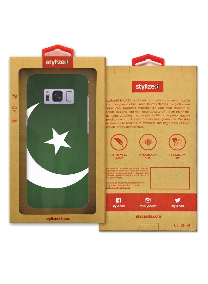 Stylizedd Slim Snap Case Cover Matte Finish for Samsung Galaxy S8 Plus Flag Of Pakistan - Image 3