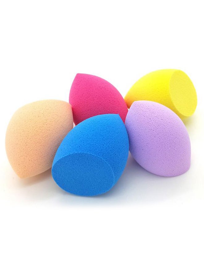 5 قطع من الإسفنج المتعدد الأشكال لتطبيق كريمات الوجه وردي/ أحمر/ أزرق