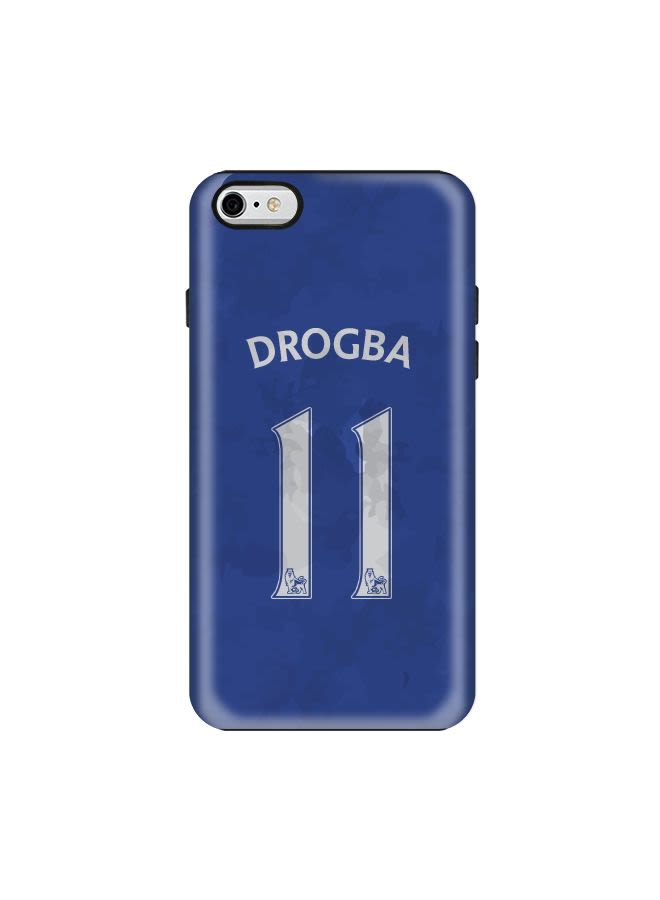 Stylizedd Premium Dual Layer Tough Case Cover Matte Finish for Apple iPhone 6/6s Drogba Jersey - Image 1