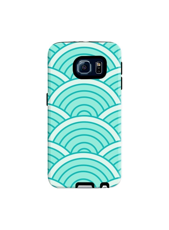 Stylizedd Premium Dual Layer Tough Case Cover Matte Finish for Samsung Galaxy S6 Green Arch - Image 1