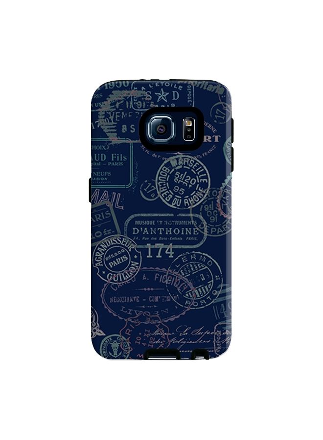 Stylizedd Premium Dual Layer Tough Case Cover Matte Finish for Samsung Galaxy S6 La Poste Paris - Image 1