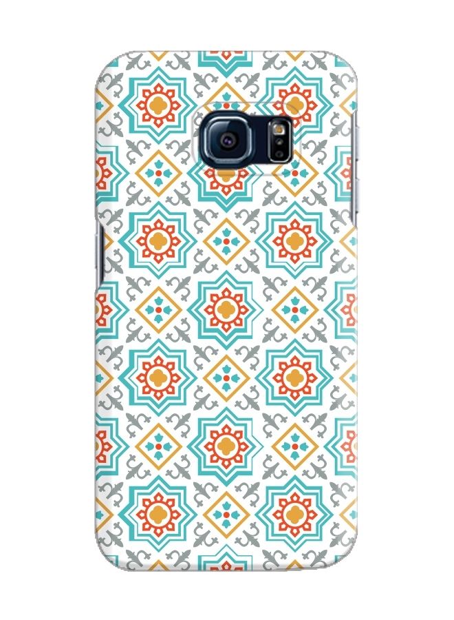Premium Slim Snap Case Cover Matte Finish for Samsung Galaxy S6 Edge Moroccan Mosaic