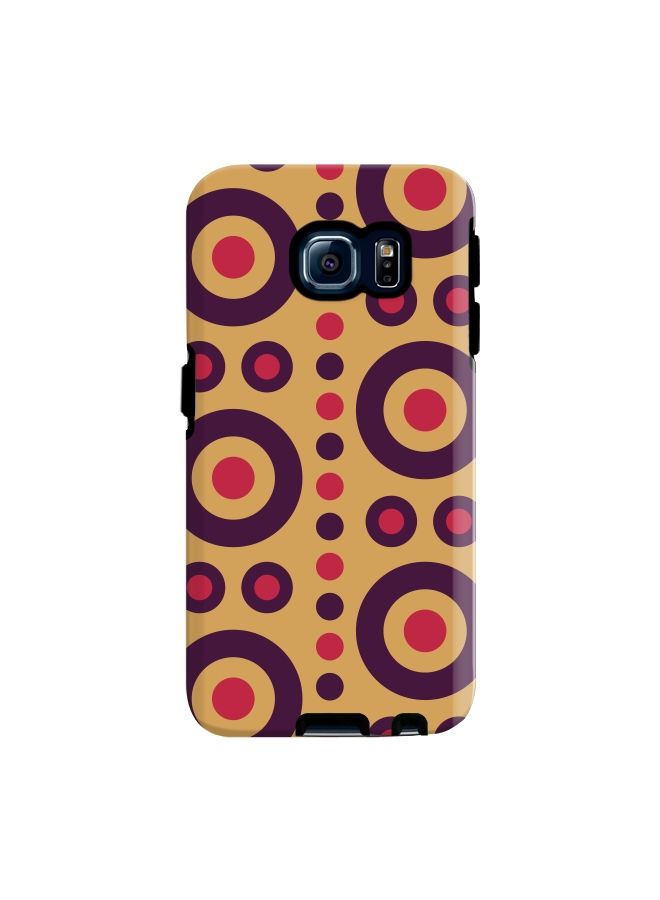 Stylizedd Premium Dual Layer Tough Case Cover Gloss Finish for Samsung Galaxy S6 Edge Bull's Eye - Image 1