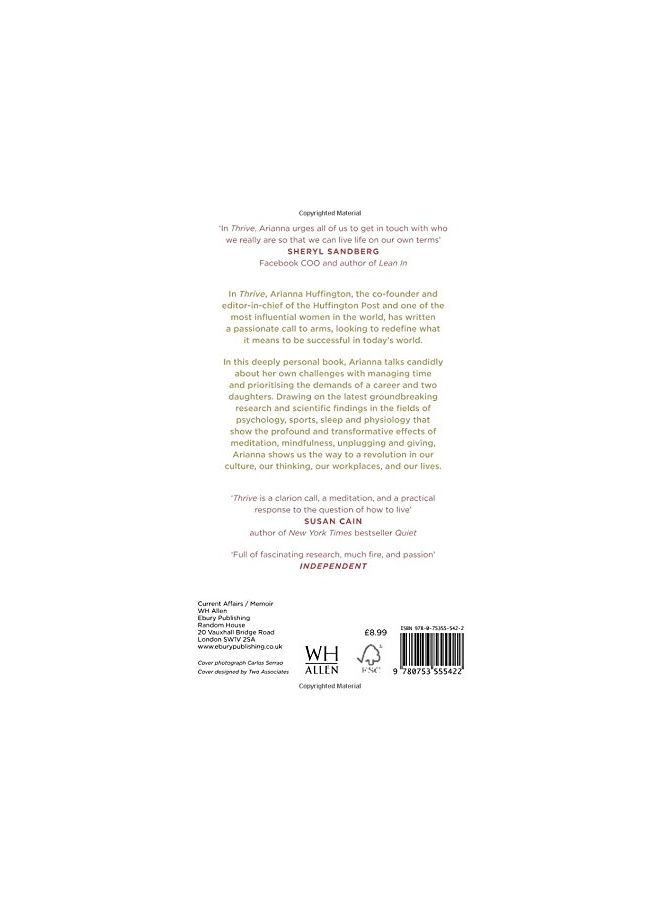 Thrive Paperback English by Arianna Huffington - 42005  - Image 2