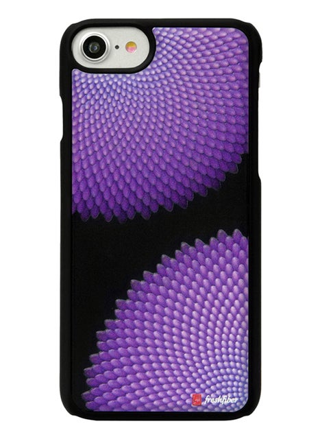 Freshfiber Anemone Designer Back Cover For iPhone 8 Plus/iPhone 7 Plus Purple/Black