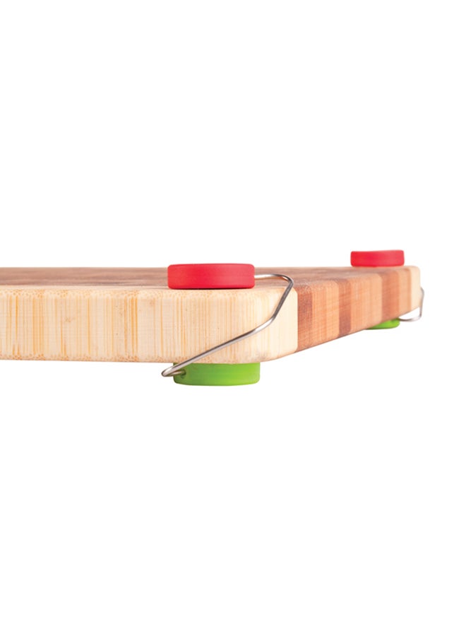 Dreamfarm Dreamfarm Chobs Non-Slip Silicone Feet for Chopping Boards, Adjustable, Hygienic, and Color-Coded for Food Safety, Elevates Board to Reduce Mess, Fits Most Boards, Red and Green Red/Green  - Image 2