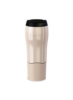 Mighty Mug Mighty Mug Plastic Travel Mug, No Spill Double Wall Tumbler, Cold/Hot, Cup-Holder Friendly, Dishwasher Safe, (Cream, 16oz)- 1526D Cream 