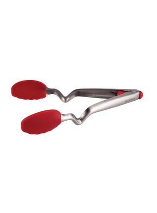 Dreamfarm Clongs 9-Inch Kitchen Tongs, Grippy Silicone and Stainless Steel, Click-Lock for Easy Open and Close, Non-Stick Safe, Heat Resistant, Red Cooking Tongs Fire Truck - v1504621287/N11059600A_1